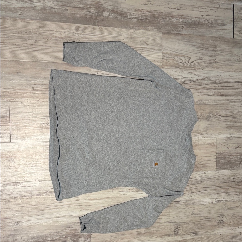 Women’s Carhartt Gray Long-Sleeve Crewneck.